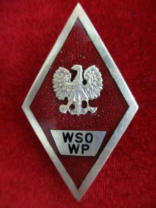 Poland Polish Rr Higher Officers School Graduation Badge Wso Wp Order Medal Ww2