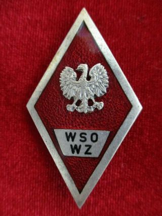 Poland Polish Rr Higher Officers School Graduation Badge Wso Wz Order Medal Ww2