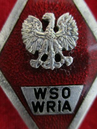 Poland Polish R Higher Officers School Graduation badge WSO WRIA Order Medal WW2 2