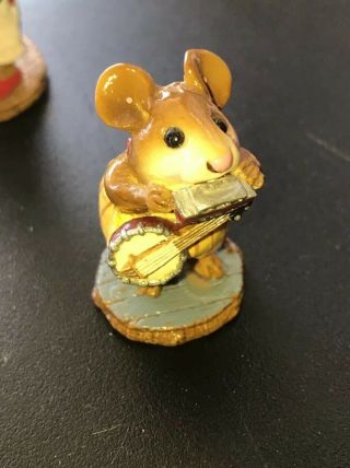 Vintage Wee Forest Folk M - 196a One - Mouse Band Retired 1993 Annette Peterson