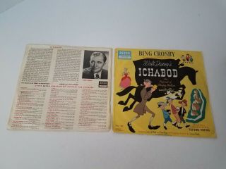 Bing Crosby Ichabod 1949 Walt Disney The Legend Of Sleepy Hollow Decca 78rpm