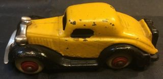 Hubley 2129 Cast Iron Yellow Coupe Car Nr 4.  5”