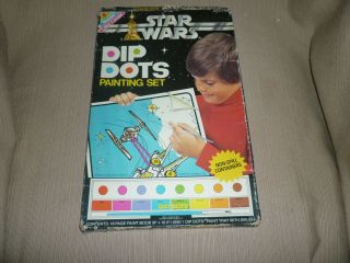 Vintage Star Wars Dip Dots Paint Book Set - Line Art (other)