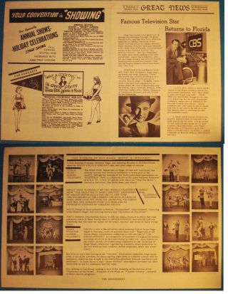 Burling Volta Hull Brochure - Civic/convention Shows/banquets Etc.  Ca.  1950s/60s - Pp