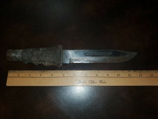 Vintage Homemade Ww2 Us Serviceman Trench Knife