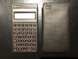 Vintage Hp 32sii Scientific Calculator W/ Sleeve (1)