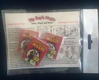 Vintage Magic Trick " Coloring Book Monte " Magic Coloring Book Trick N.  O.  S.