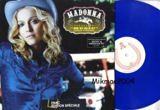Madonna - Music Blue Vinyl Lp Album France Exclusive Edition