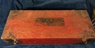 Vintage A.  C.  Gilbert Erector Set 77 Wood Box 1927