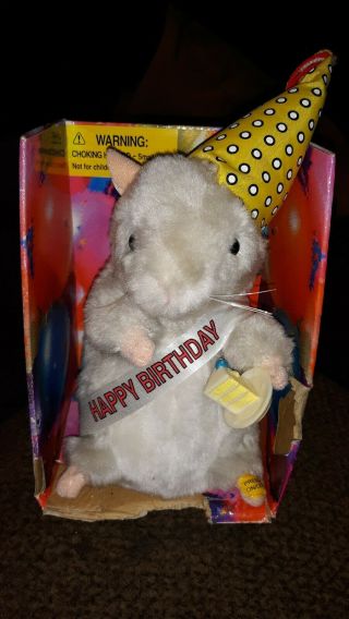 Vintage Dancing Singing Birthday Boy Hamster Pet Happy Birthday Song