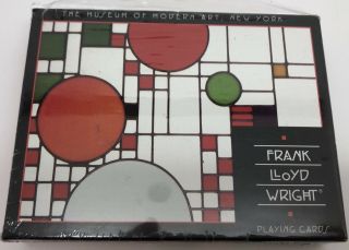 Moma Frank Lloyd Wright Coonley Playhouse Design Playing Cards (rf899)