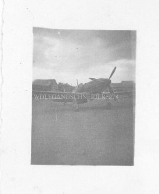 Org Wwii Photo: Captured Italian Fighter On Airfield,  Sicily