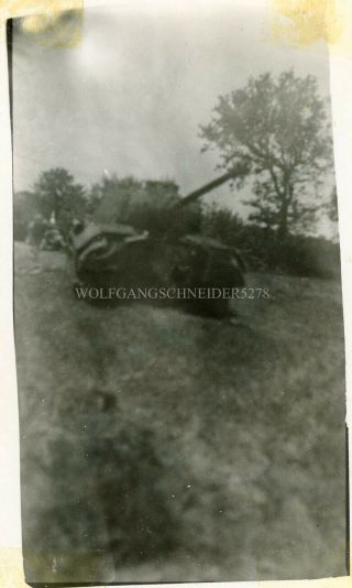 Org Wwii Photo: Ko’d German King Tiger Tank,  France