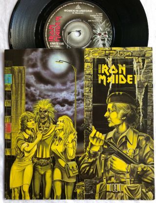 Iron Maiden - Women In Uniform - Uk 7 ",  Picture Labels & Sleeve (vinyl)