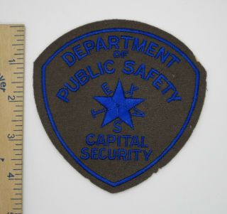 Texas Department Of Public Safety Capital Security Patch Older Vintage Wool