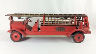 Antique Keystone Packard No.  79 Aerial Ladder Toy Fire Truck Paint