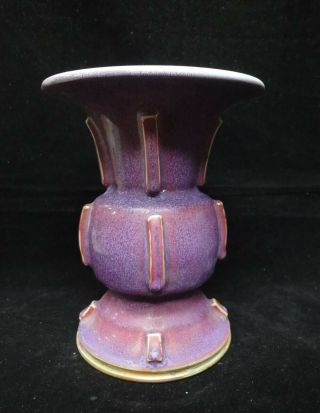 Very Fine Large Old Chinese " Yaobian " Purple Glazes " Jun " Kiln Porcelain Vase