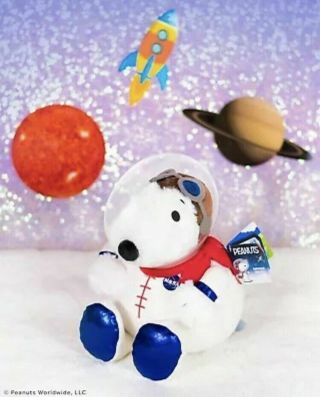 Sdcc 2019 Peanuts Exclusive Snoopy Astronaut Squishable Plush Mini Nasa Rare