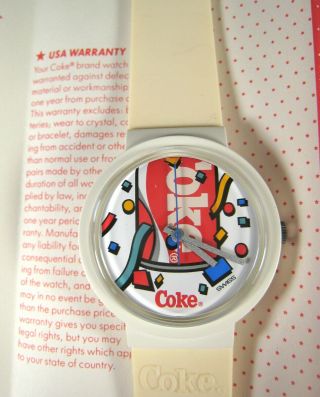 Coca Cola Swiss Made Water Resistant Watch - 1987