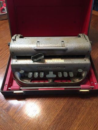 Perkins Classic Braille Writer Brailler With Hard Case.
