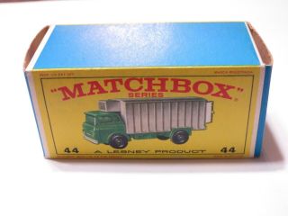 Matchbox Lesney 1967 44c Refrigerator Truck Empty Box