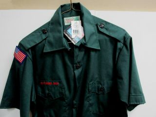 S/s Official Boy Scout Uniform Venturing Shirt Adult Medium Men 