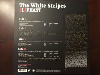 The White Stripes Elephant 2 x lp Color Vinyl 2003 2