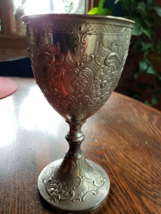 Heavy Metal Chalice Wine Goblet Cup Renaissance Drinking Vessel 2