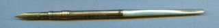 Vintage Tiffany & Co Mother - Of - Pearl Retractable Dip Pen (14k - Flex Nib)