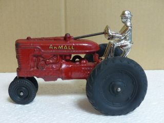 Vintage Arcade Cast Iron Farmall M Toy Tractor