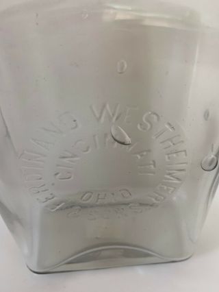 Ferdinand Westheimer& Sons.  Cincinnati Ohio Whiskey Bottle 2
