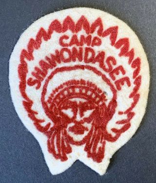 1950s Felt Boy Scout Patch: Camp Shawondasee Bsa