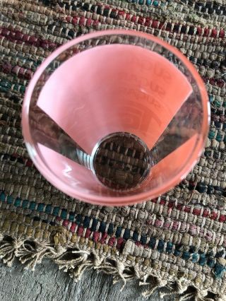 TAB Drinking Glass 10 Oz “Pink” Soda Sugar Pop 2