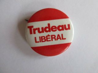 Canada Political Pinback Pin Button 1965 Pierre Trudeau Campaign Button Liberal