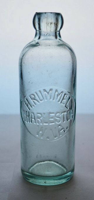 Old Hutch Hutchinson Soda Bottle – H.  Rummel Charleston Wv - Wv0037