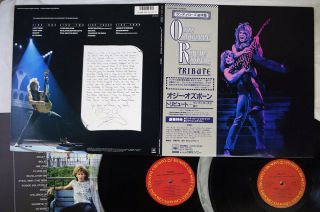 Ozzy Osbourne Randy Rhoads Tribute Cbs/sony 35ap 3344,  5 Japan Obi Vinyl 2lp