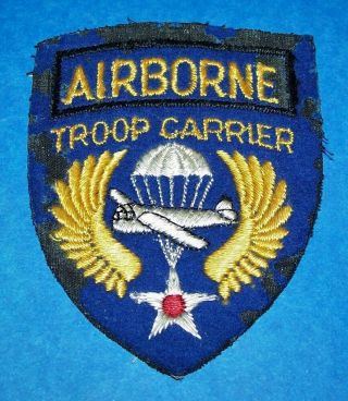 Cut - Edge Ww2 Brit Made Aaf Airborne Troop Carrier Patch (moth)