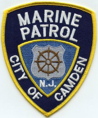 Camden Jersey Nj Marine Patrol Police Patch