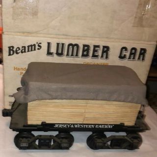 Jim Beam Empty Decanter Train Lumber Car