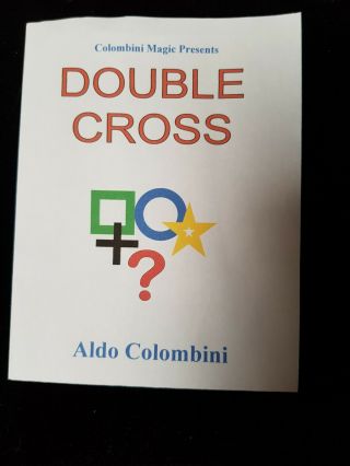 Magic Trick - Comedy - Mentalism - Esp Cards - Double Cross By Aldo Colombini