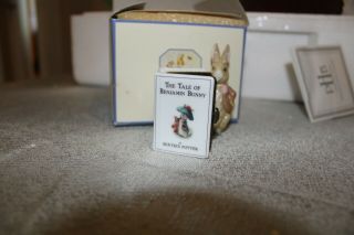 Beatrix Potter The Tale Of Benjamin Bunny Porcelain Hinged Box Midwest Figure