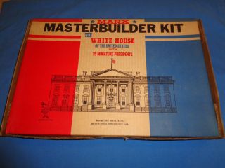 Rare Marx Masterbuilder Kit The White House Of The Us W/35 Mini.  Presidents.