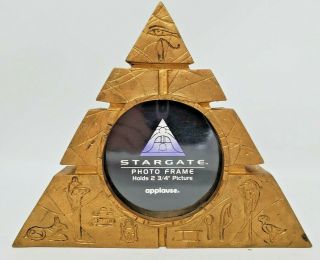 Applause Stargate Movie Egyptian Gold Pyramid Picture Frame 2 3/4 " Round Nip