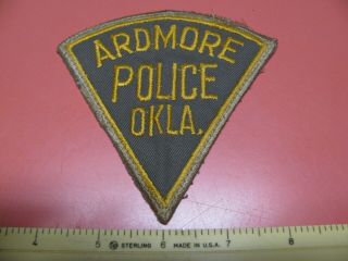 Older Ardmore Oklahoma Police Department Colored Shoulder Patch