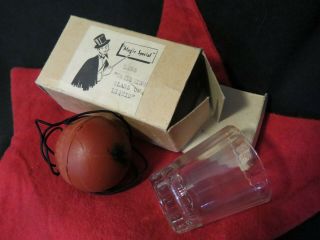 Vintage Vanishing Glass Of Liquid Whiskey Glass C.  1940 