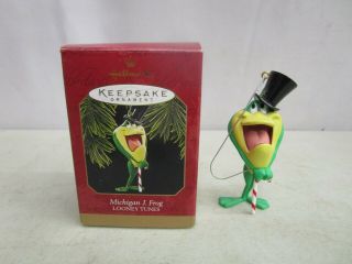 Hallmark Keepsake Ornament Looney Tunes Michigan J.  Frog (1997)