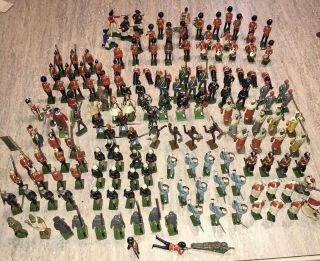 160 Vintage Britains Ltd Metal Painted Toy Soldiers Figurines Arab German