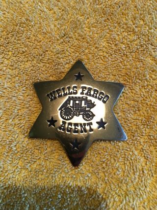 Wells Fargo Agent Authentic Badge 1977