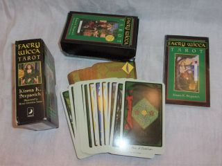 Faery Wicca Tarot Cards Boxed Set W/instruction Book - 1st Edition 2003 Stepanich