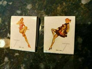 Vintage Vargas Pinup Girls Match Books 2 Diff Packs Unstruck Ohio Match Company